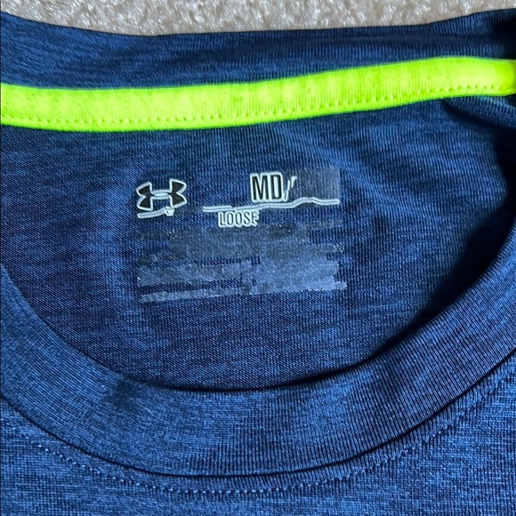 Under Armour Men's Navy Blue Performance Shirt - Picture 2 of 2